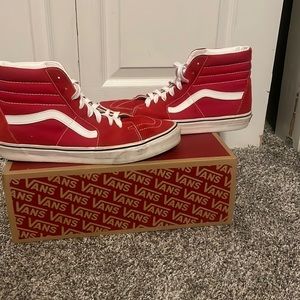 Size 11 Red Vans Sk8-HI